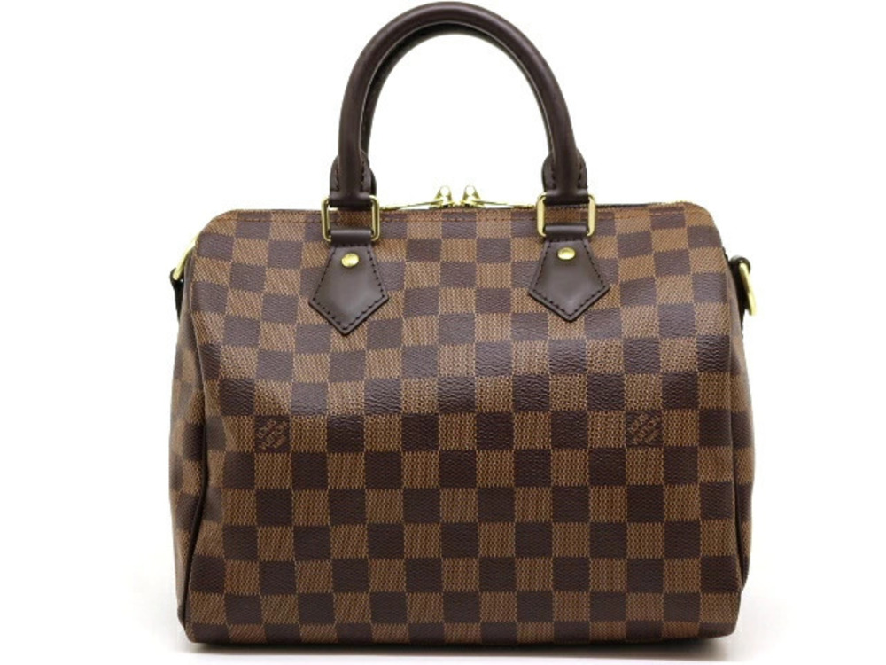 LOUIS VUITTON Speedy Bandouliere Handbag Boston Bag Shoulder Damier
